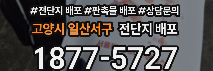 고양시 일산서구 전단지 배포