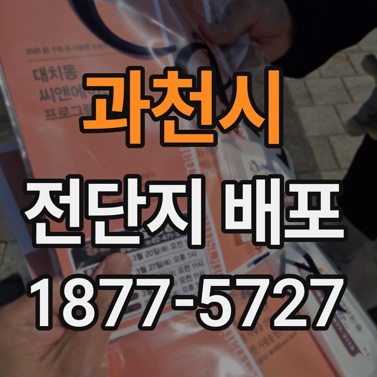 과천시 전단지 배포