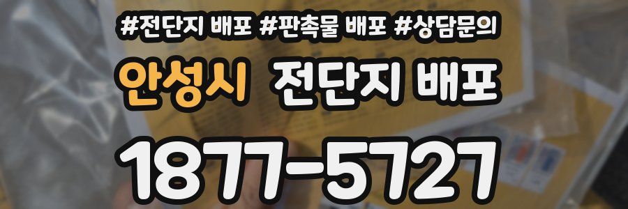 안성시 전단지 배포
