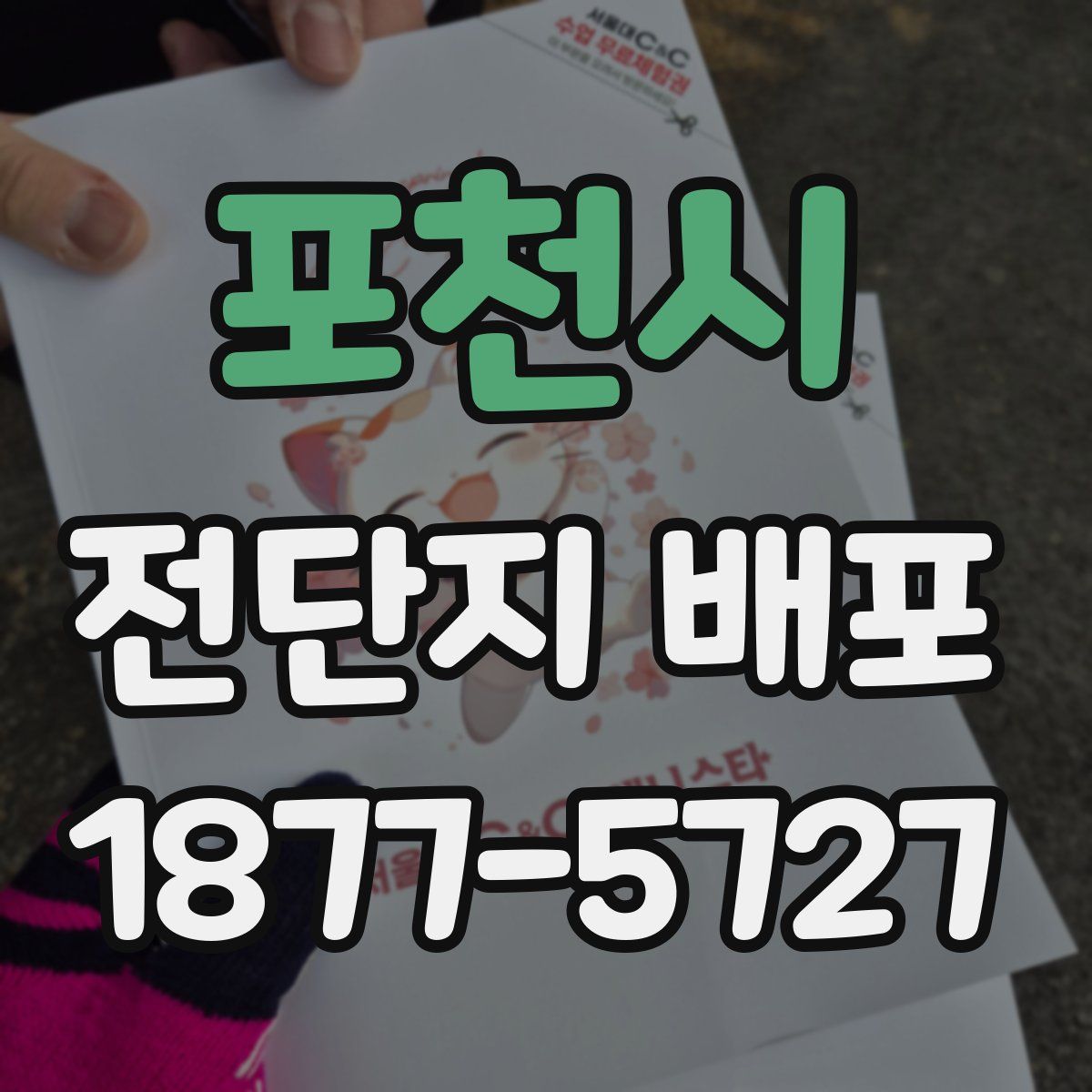 포천시 전단지 배포