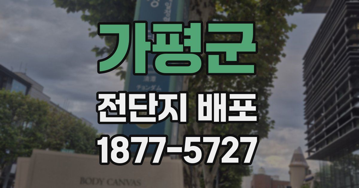 가평군 전단지 배포