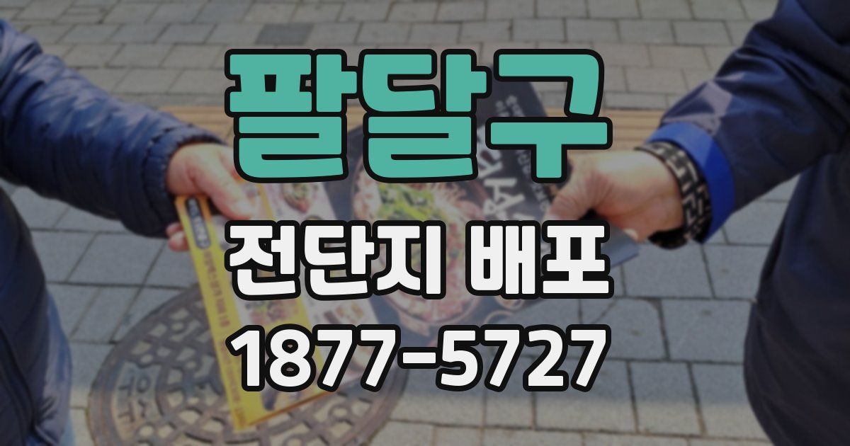 팔달구 전단지 배포