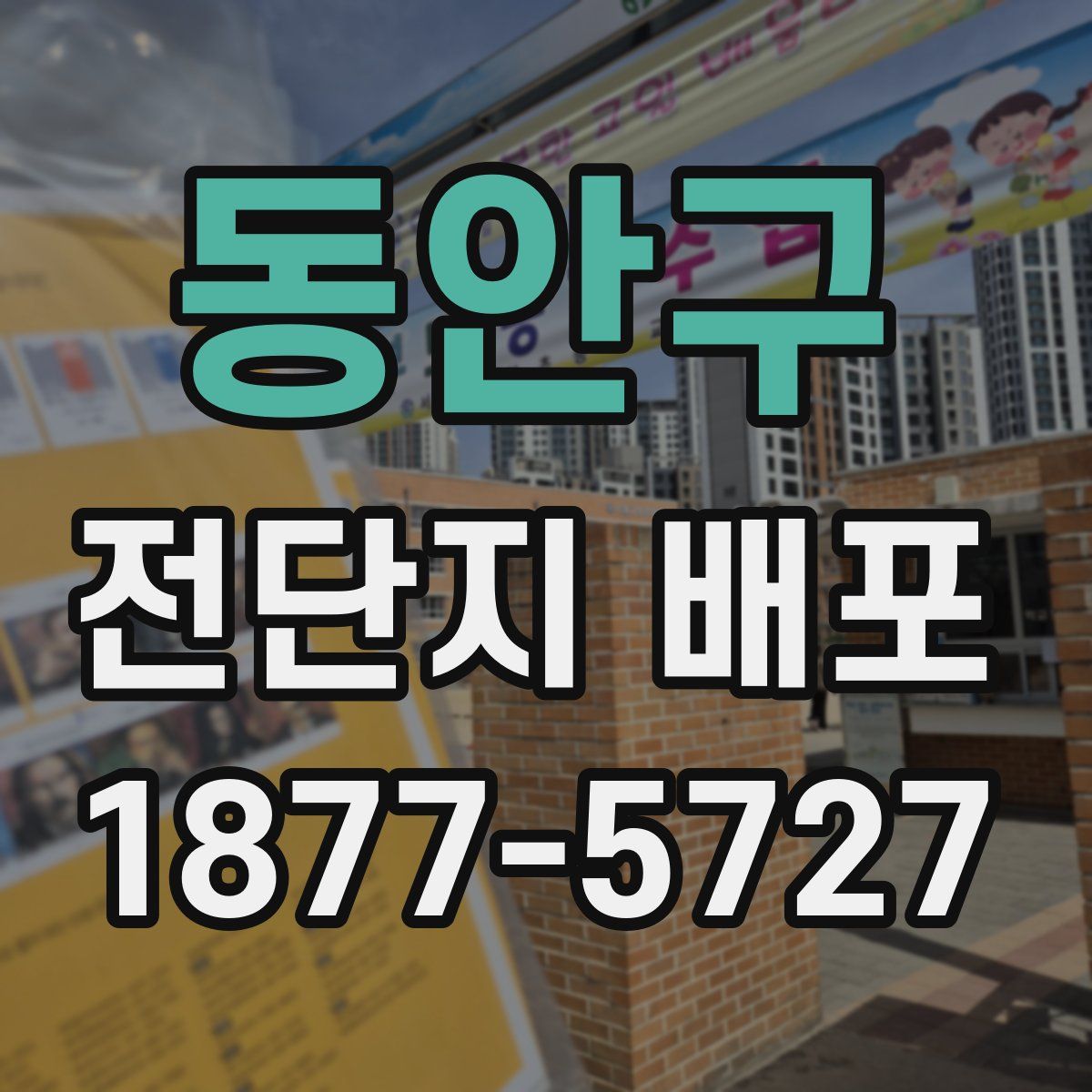 동안구 전단지 배포