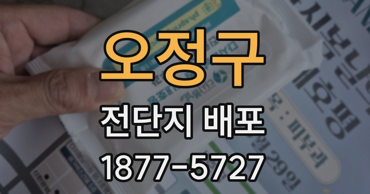 오정구 전단지 배포