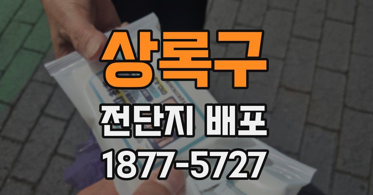 상록구 전단지 배포