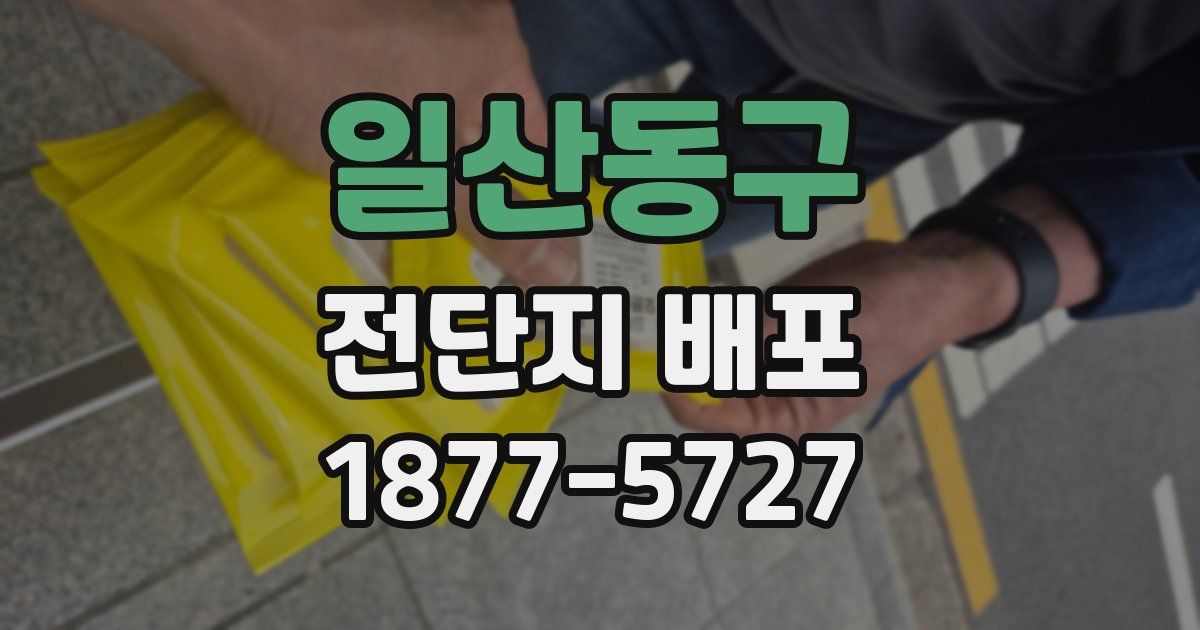 일산동구 전단지 배포