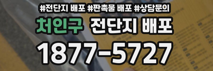 처인구 전단지 배포