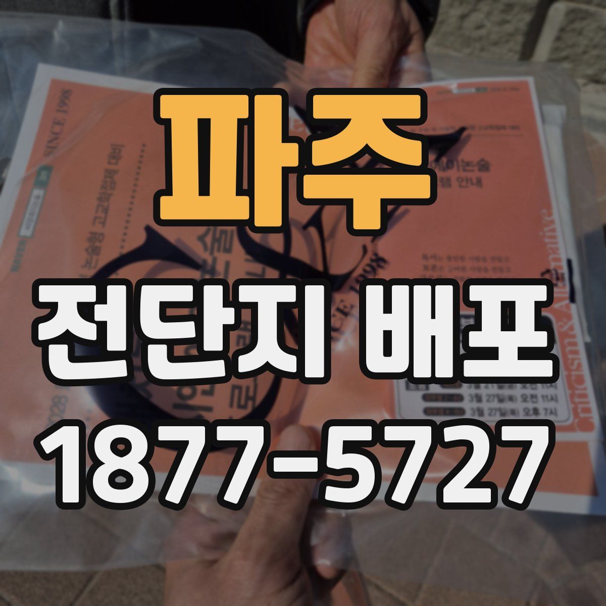 파주 전단지 배포