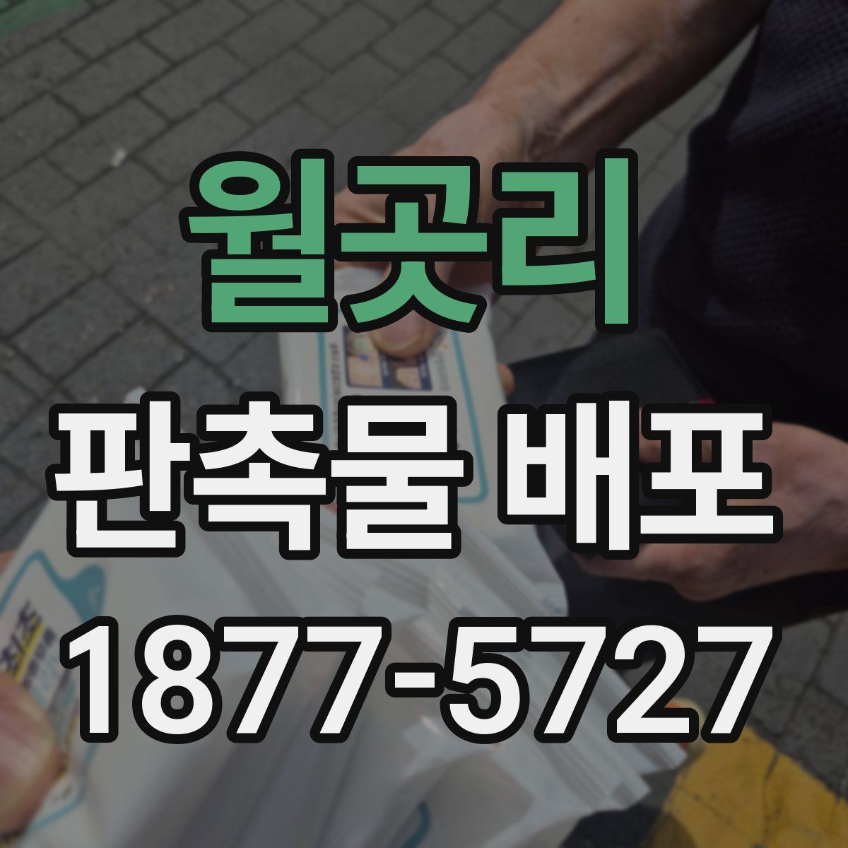 월곳리 판촉물 배포