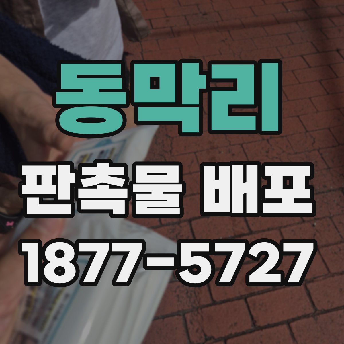 동막리 판촉물 배포