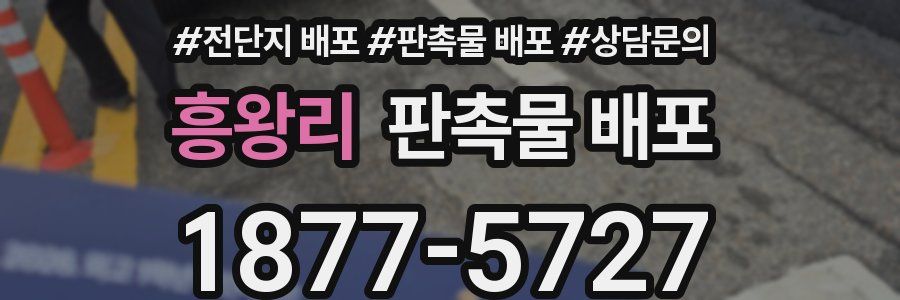 흥왕리 판촉물 배포