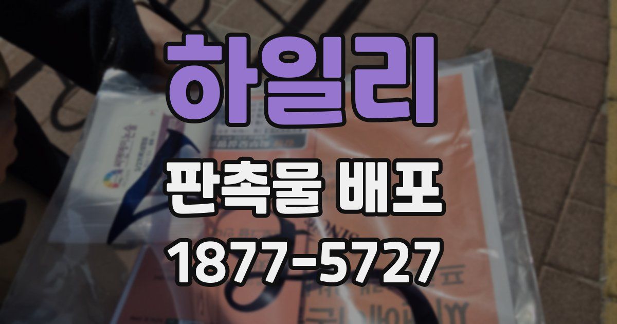 하일리 판촉물 배포