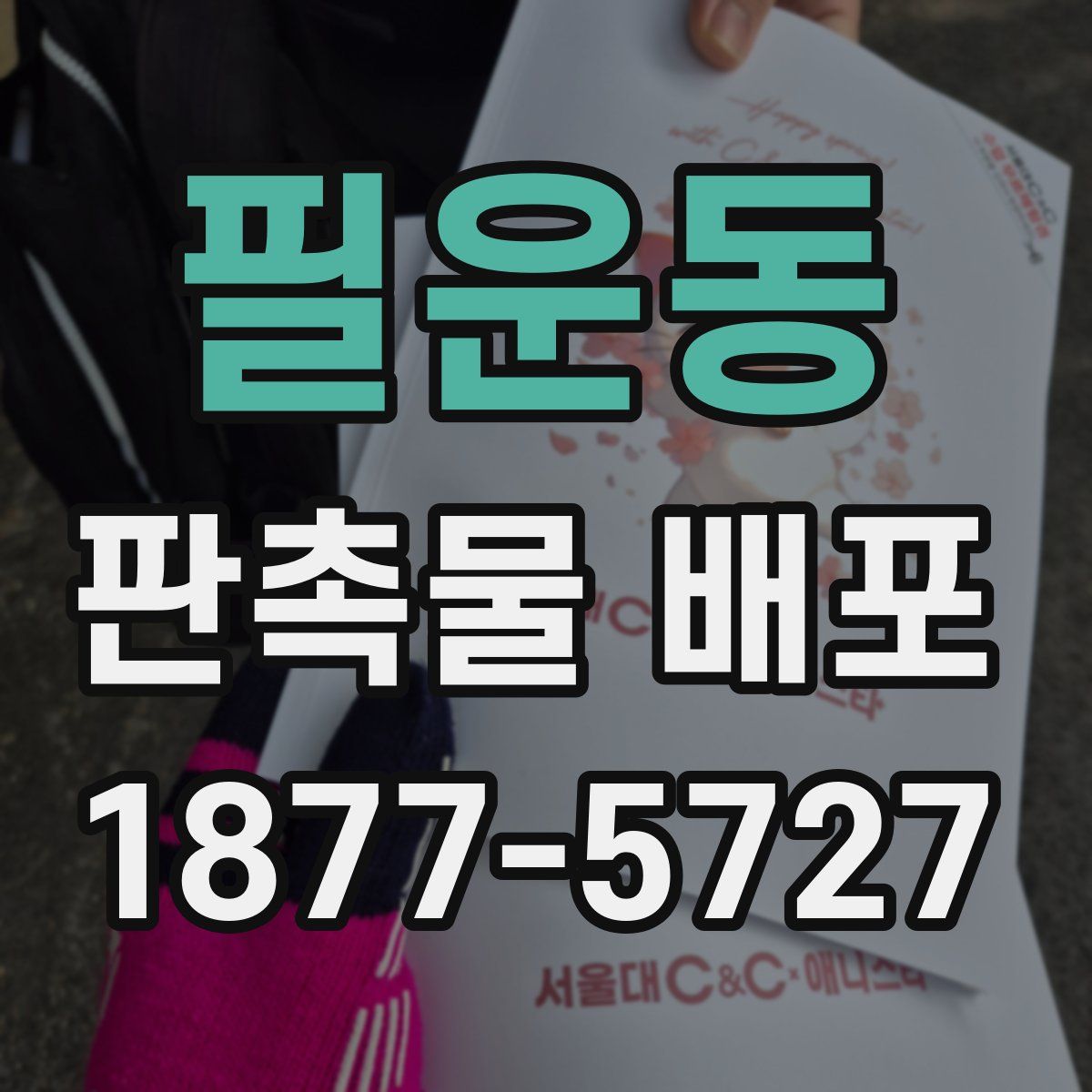 필운동 판촉물 배포