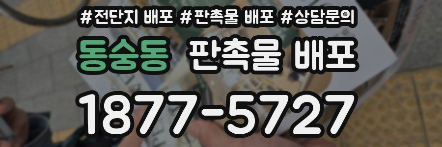 동숭동 판촉물 배포