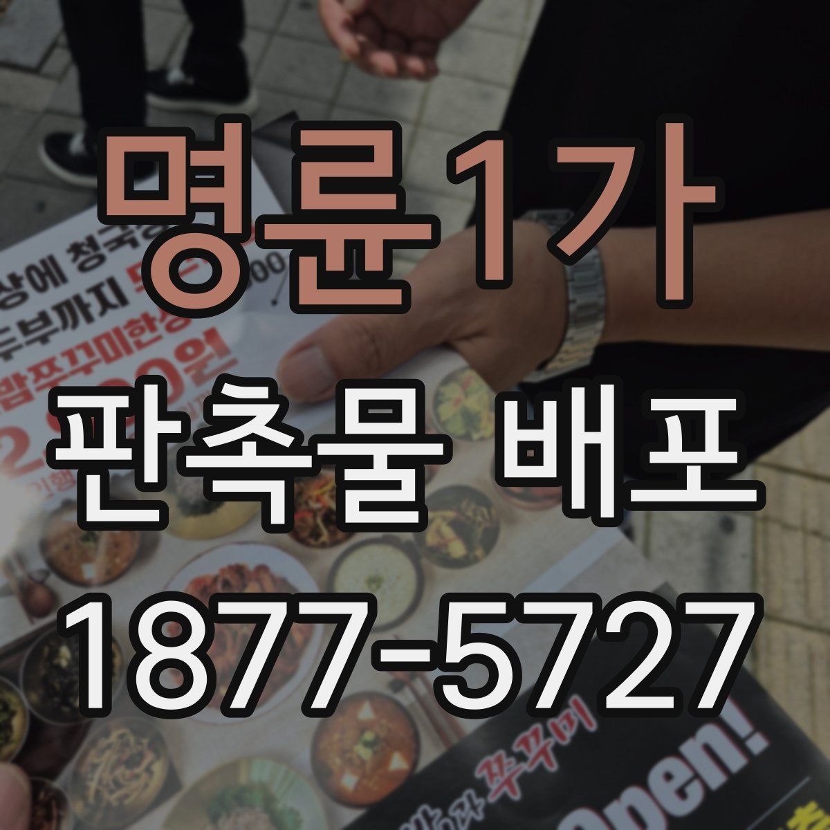 명륜1가 판촉물 배포