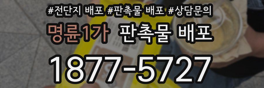 명륜1가 판촉물 배포