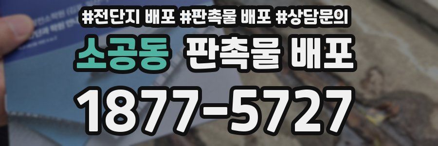 소공동 판촉물 배포