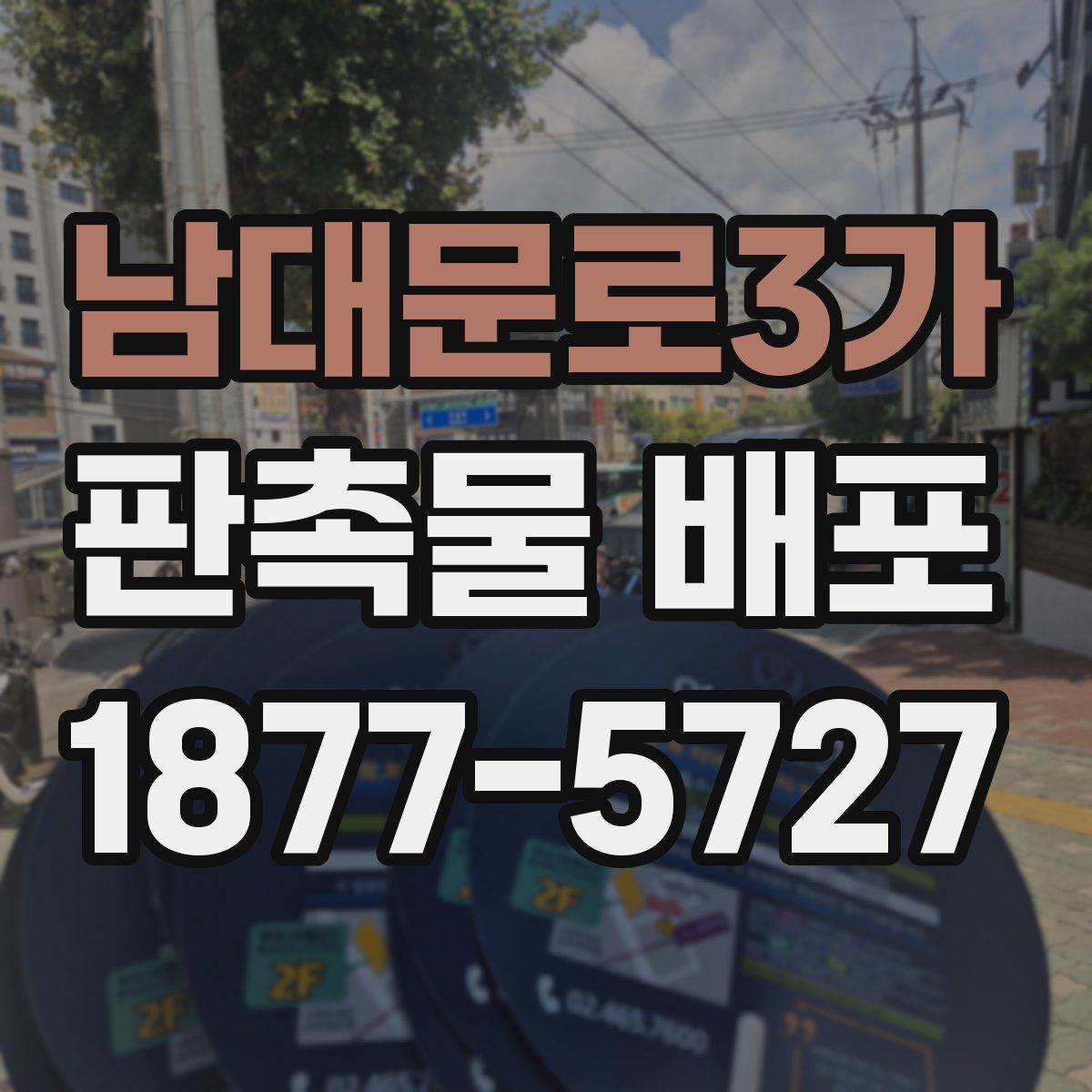 남대문로3가 판촉물 배포