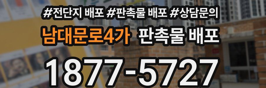 남대문로4가 판촉물 배포