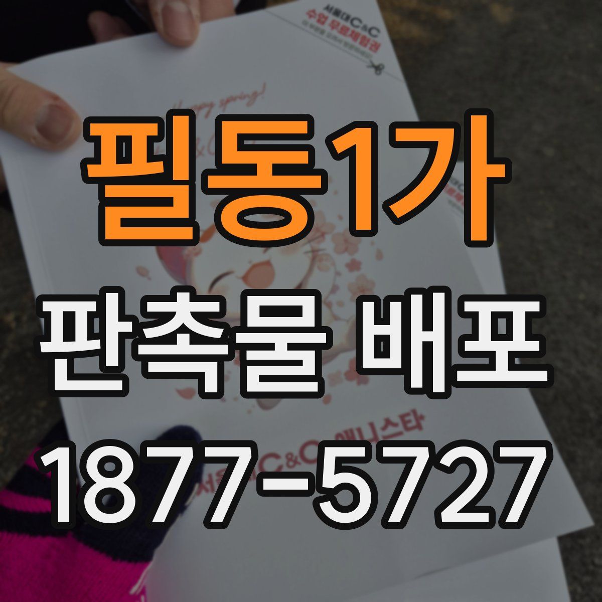 필동1가 판촉물 배포