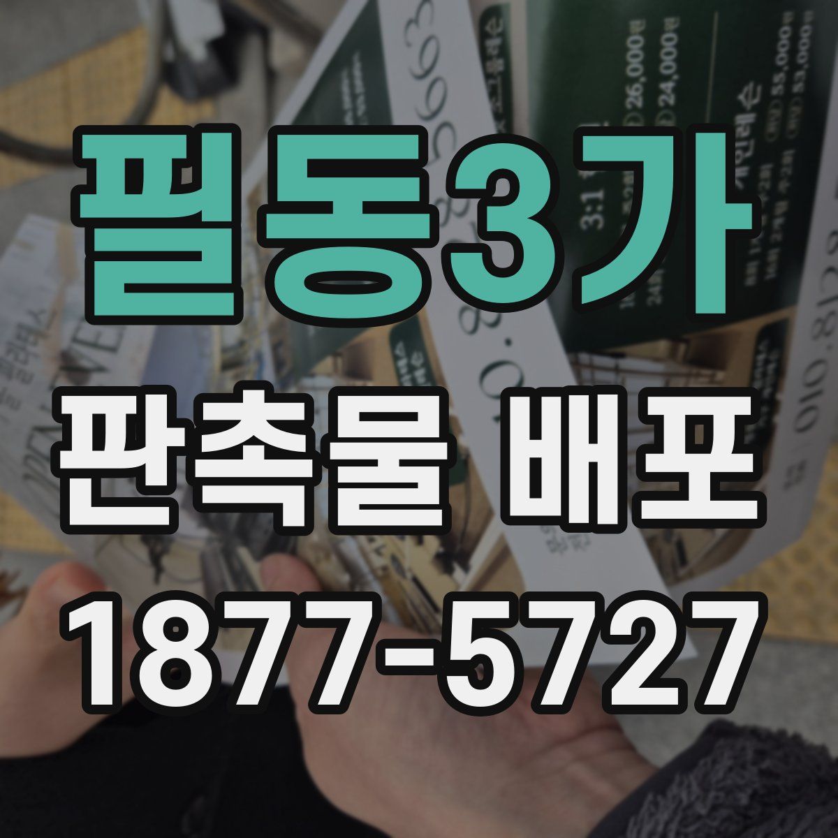 필동3가 판촉물 배포