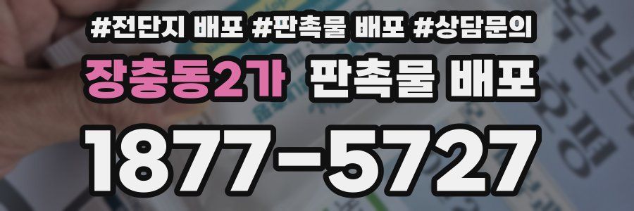 장충동2가 판촉물 배포