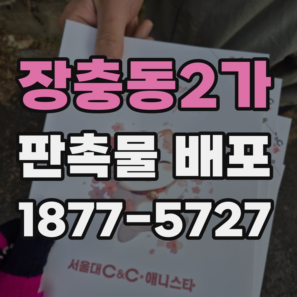 장충동2가 판촉물 배포