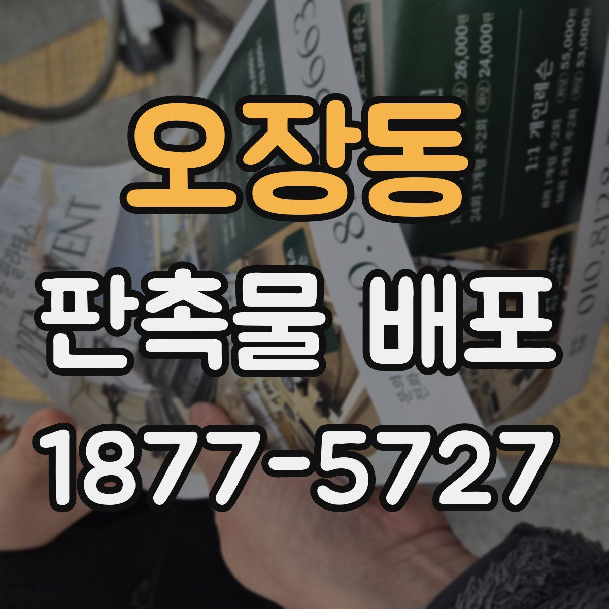 오장동 판촉물 배포