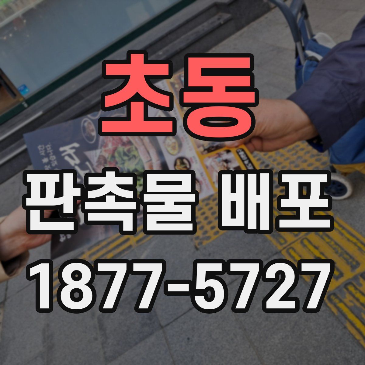 초동 판촉물 배포