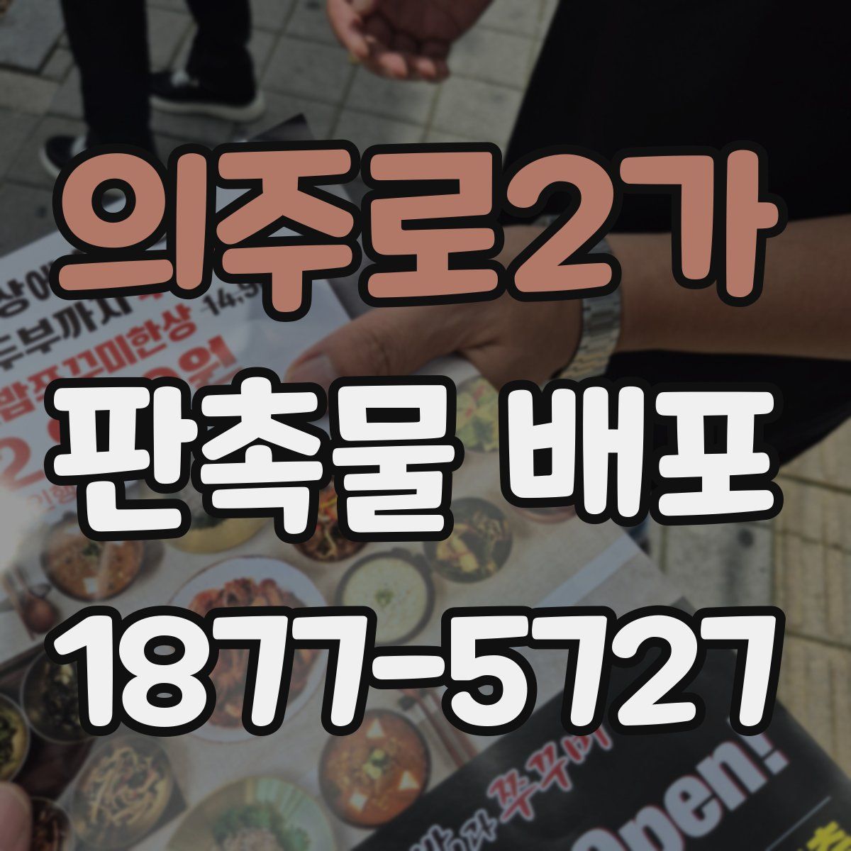 의주로2가 판촉물 배포
