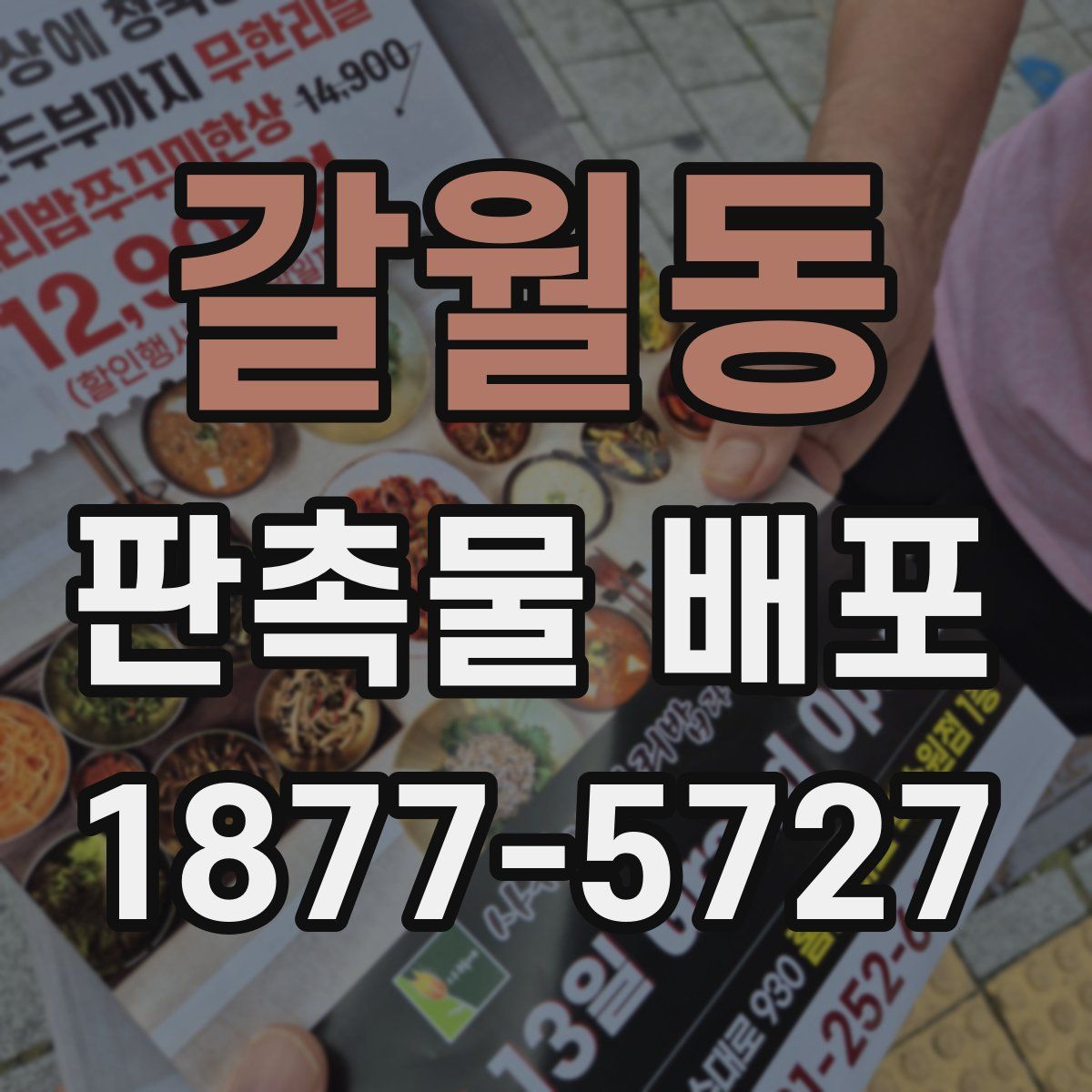 갈월동 판촉물 배포