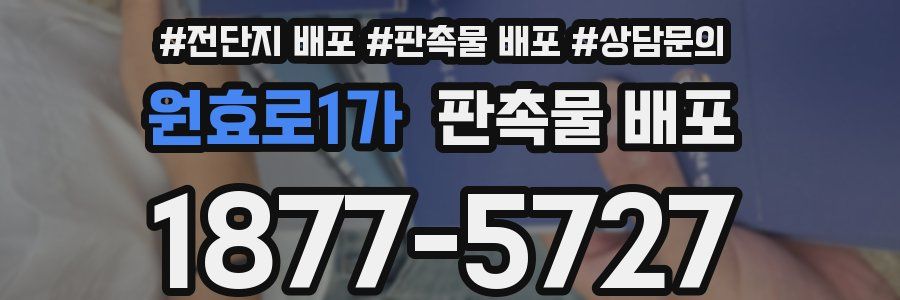 원효로1가 판촉물 배포