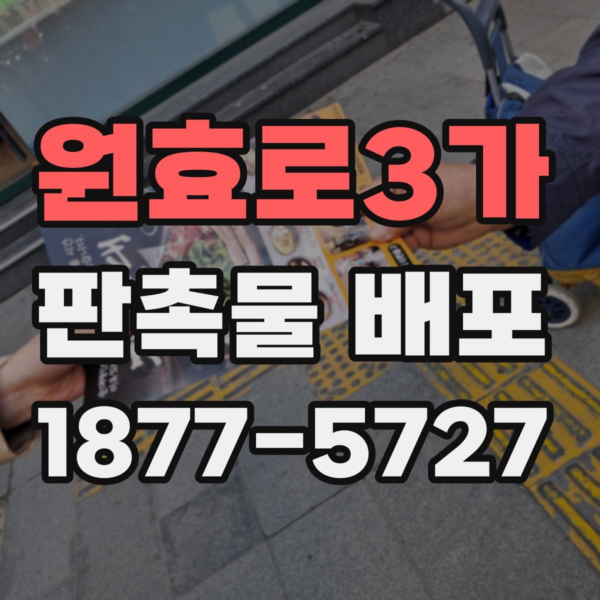 원효로3가 판촉물 배포
