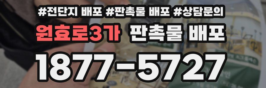 원효로3가 판촉물 배포