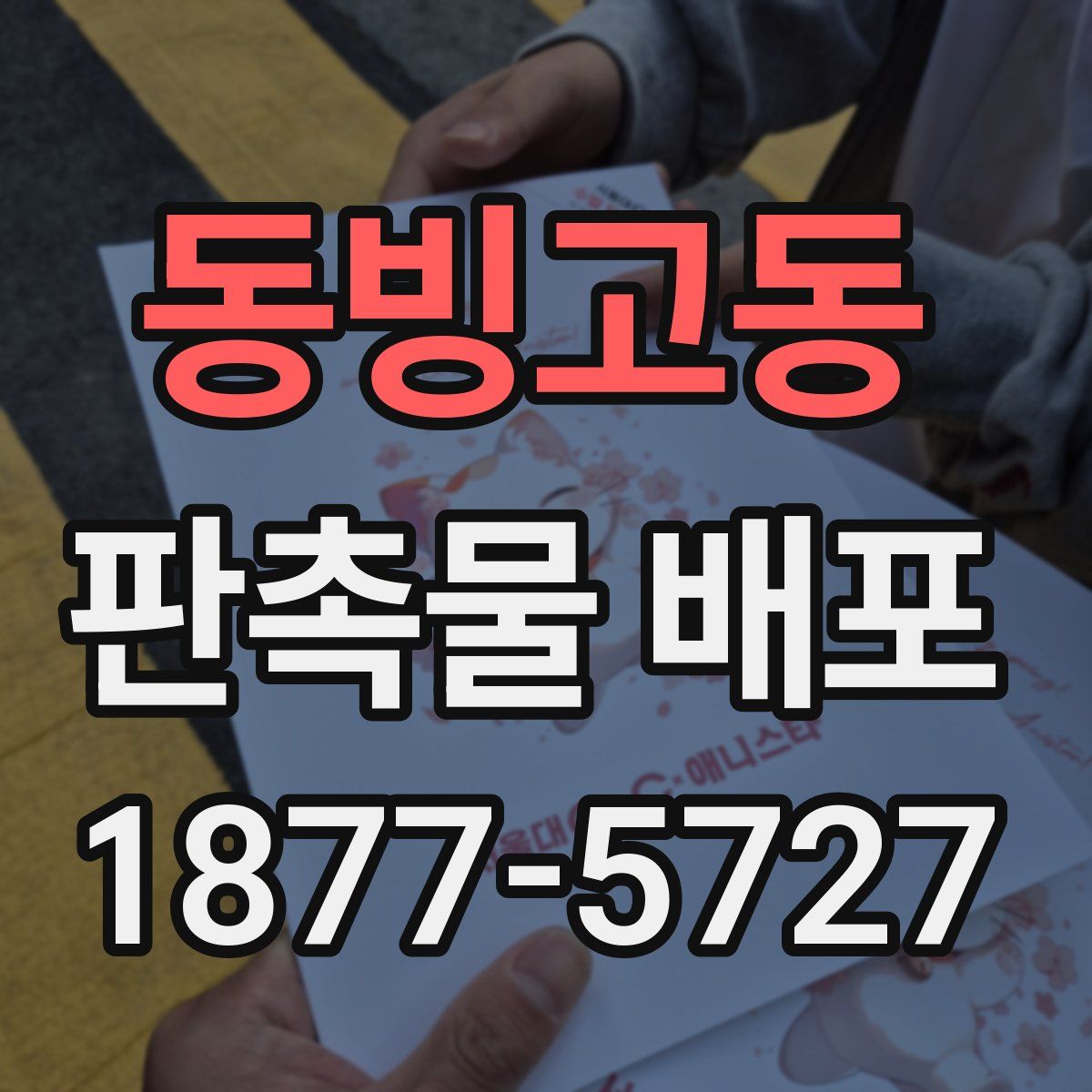 동빙고동 판촉물 배포