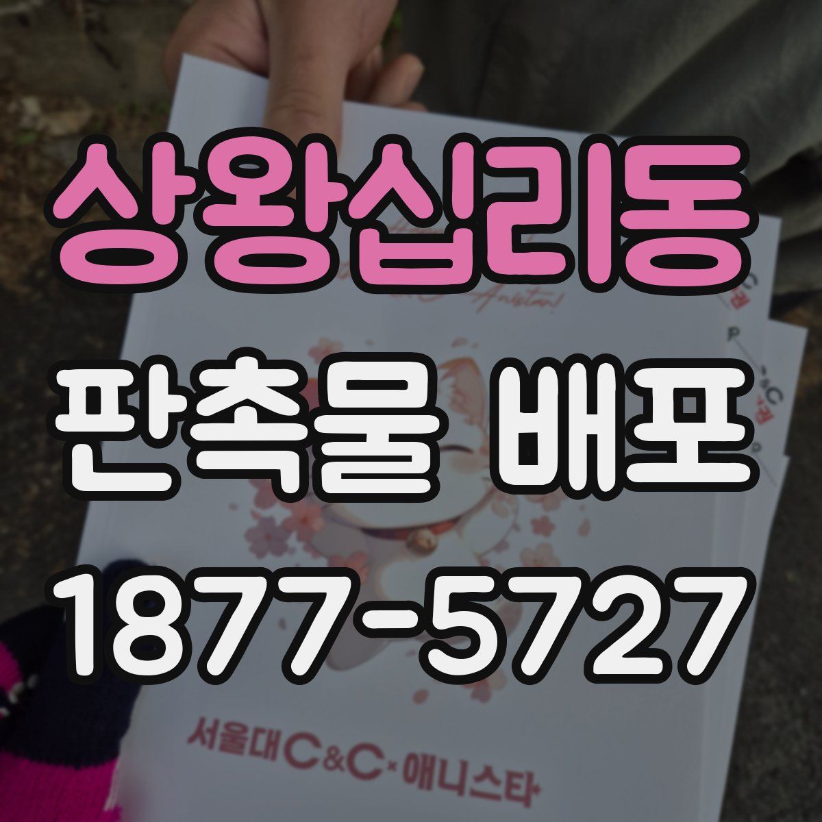 상왕십리동 판촉물 배포