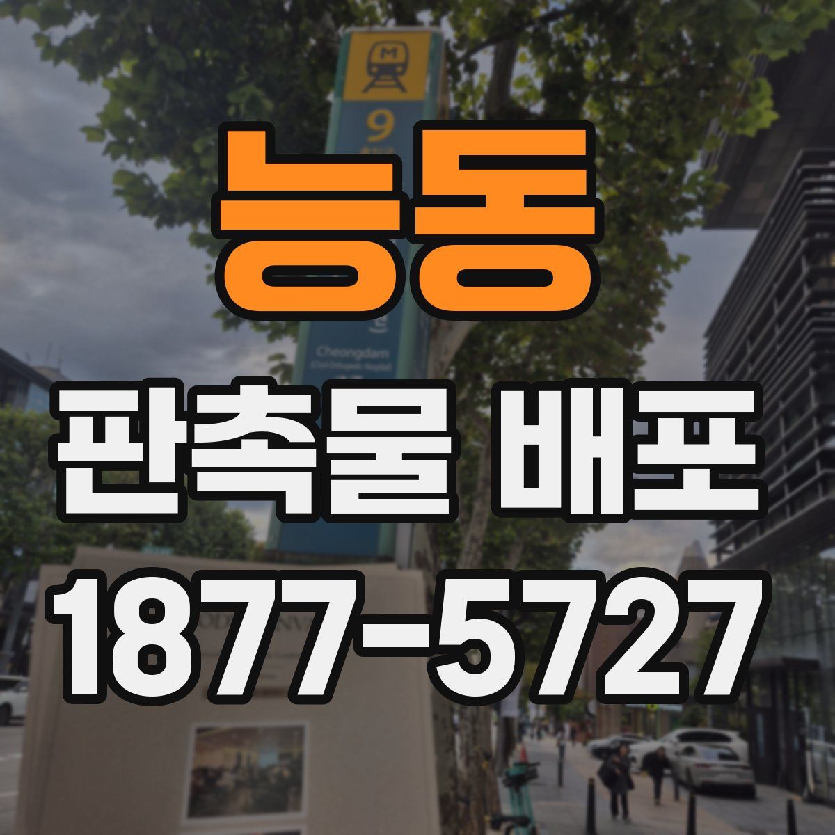 능동 판촉물 배포