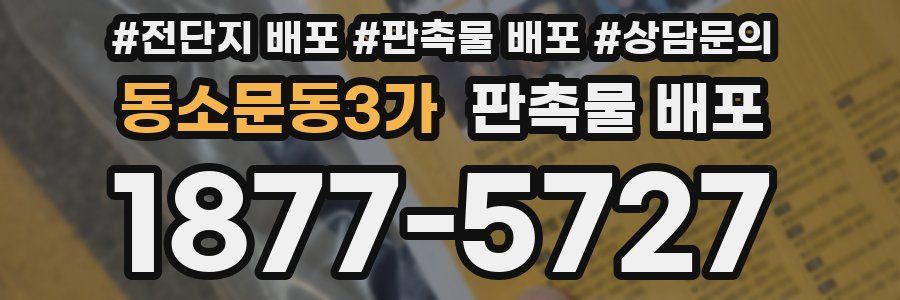 동소문동3가 판촉물 배포