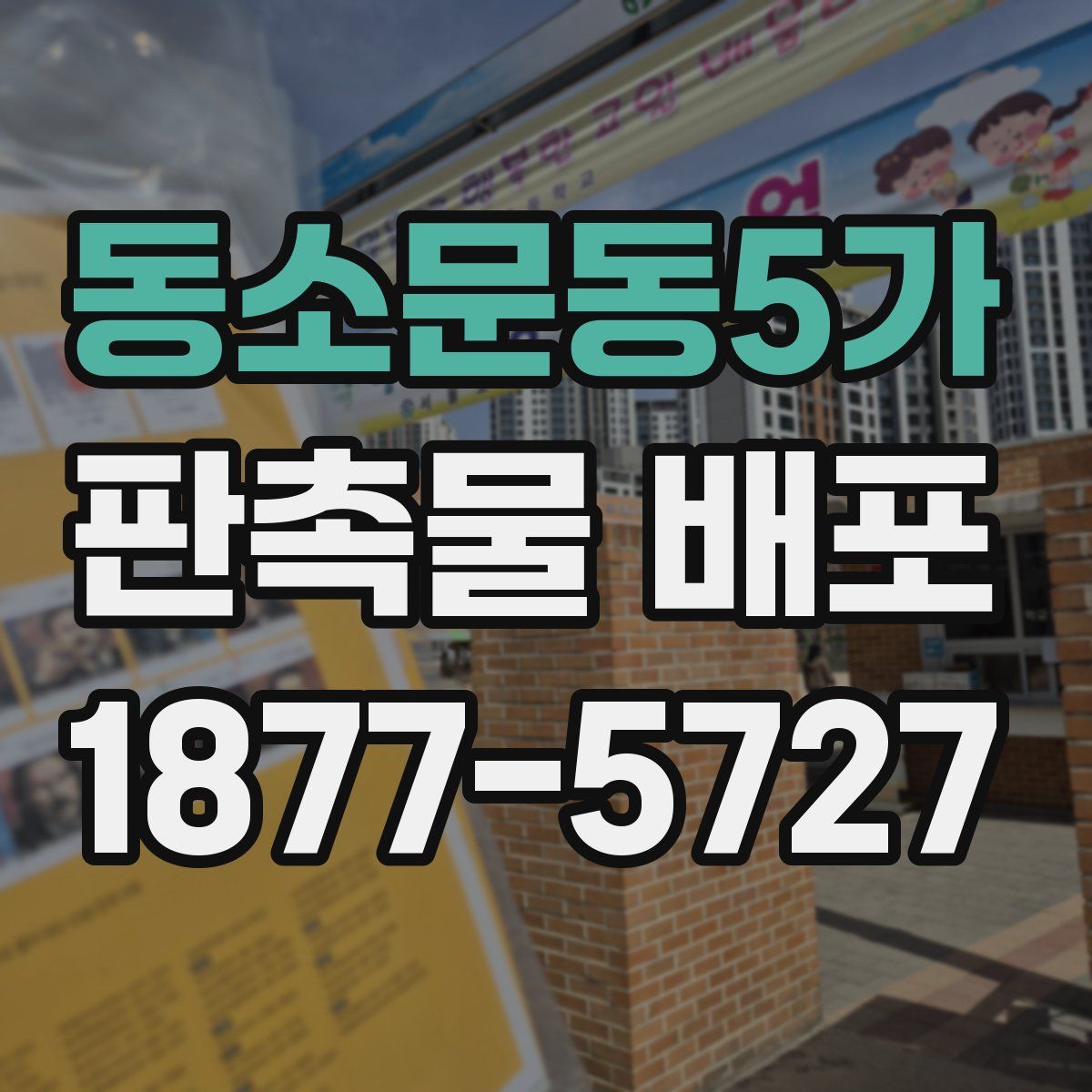 동소문동5가 판촉물 배포