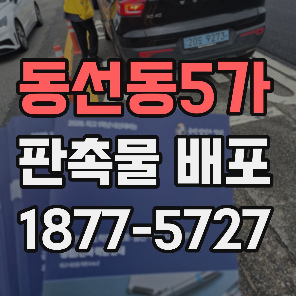 동선동5가 판촉물 배포