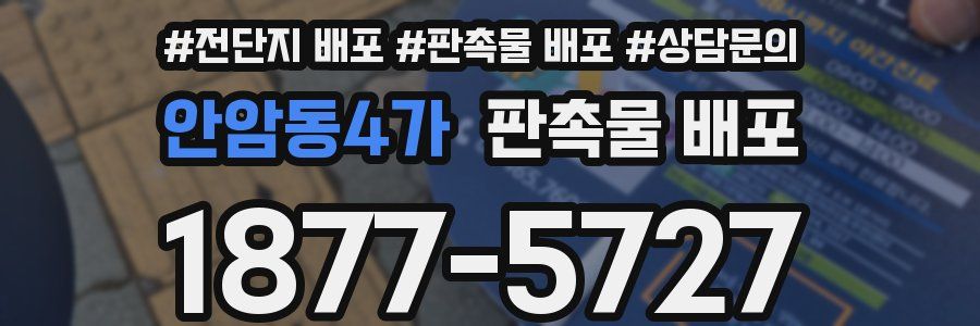 안암동4가 판촉물 배포
