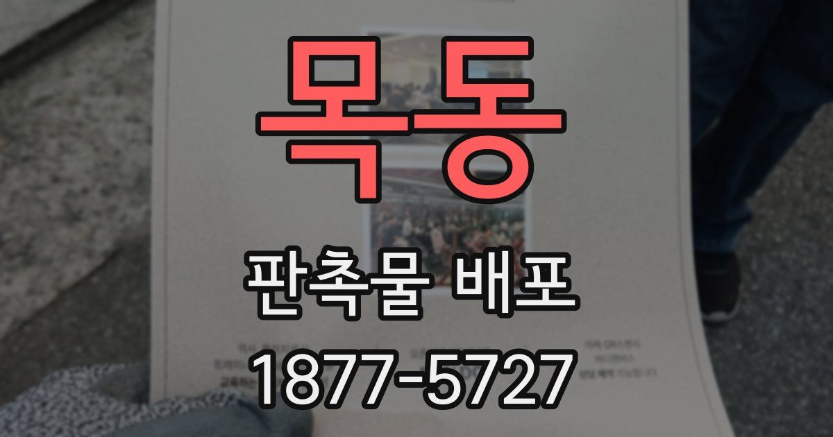 목동 판촉물 배포