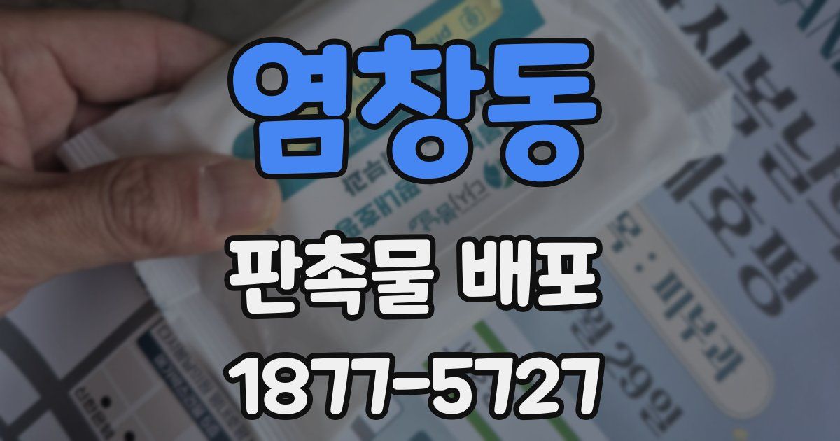 염창동 판촉물 배포
