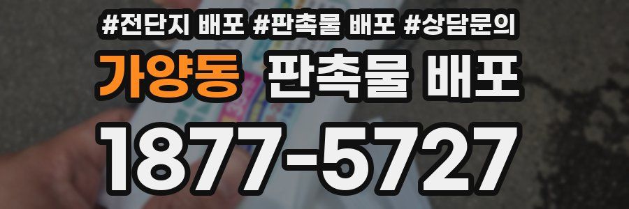 가양동 판촉물 배포