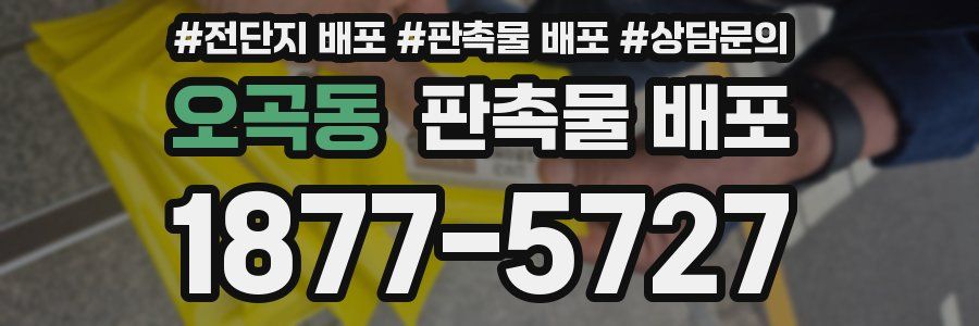 오곡동 판촉물 배포
