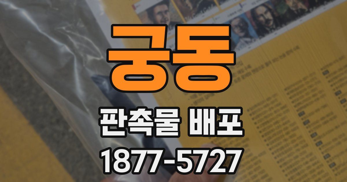궁동 판촉물 배포