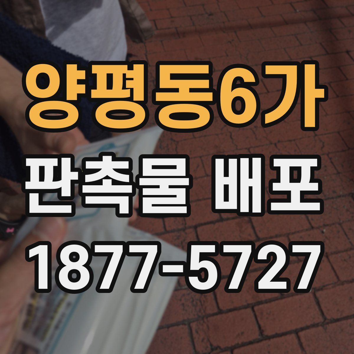 양평동6가 판촉물 배포