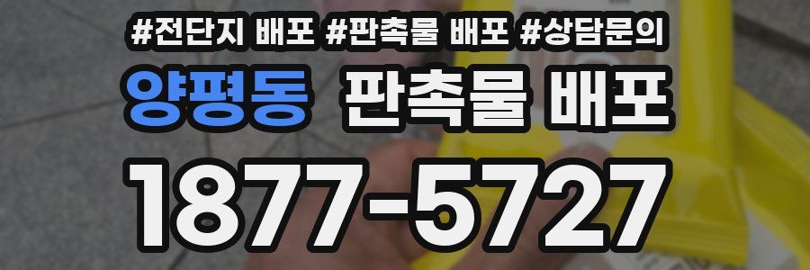 양평동 판촉물 배포