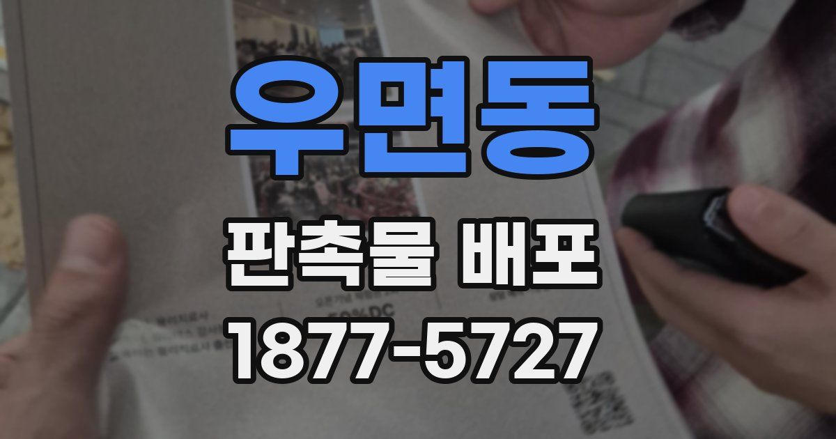 우면동 판촉물 배포