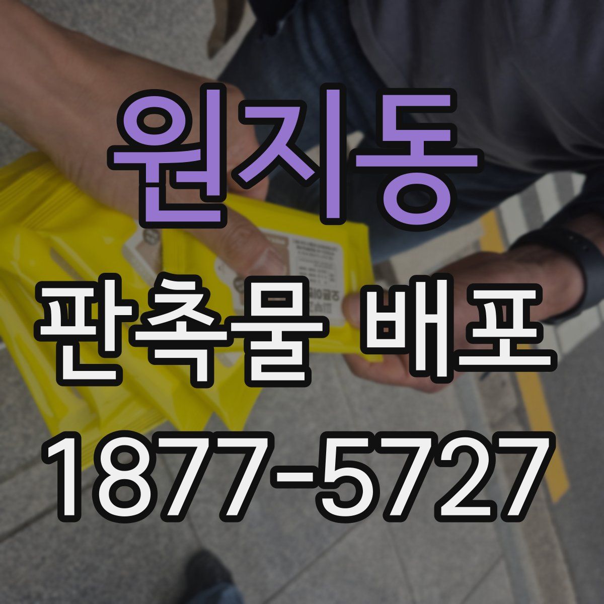 원지동 판촉물 배포